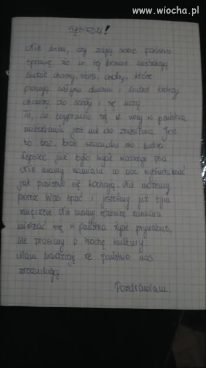 List od sąsiadów