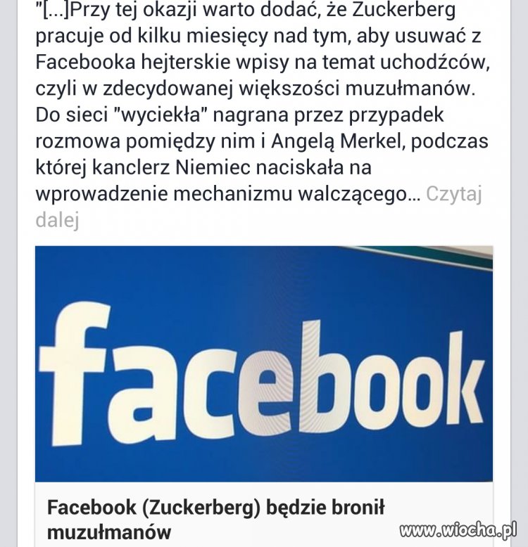 Niemiecka cenzura puka do Facebooka.