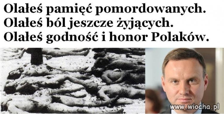 Ani świeczki nie zapalił zamordowanym przez UPA