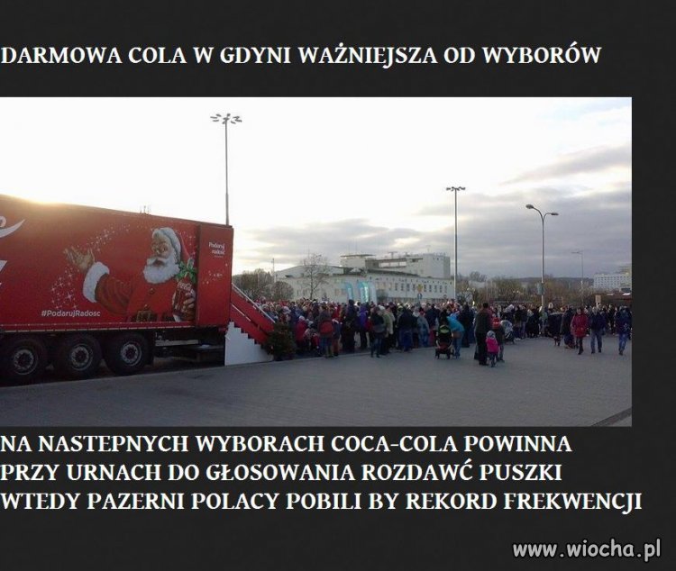 Darmowa puszka Coli w Gdyni.