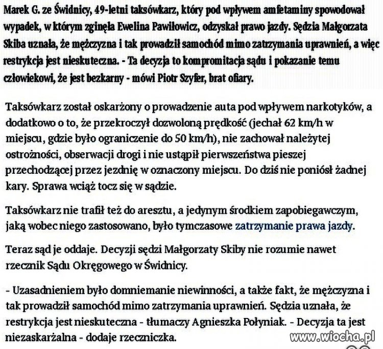 Naćpany taksówkarz zabił kobietę