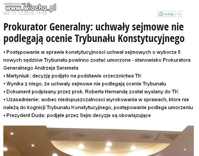 Prokurator Generalny rozwiewa wątpliwości