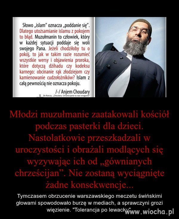 Religia pokoju. Kolejny przykład.