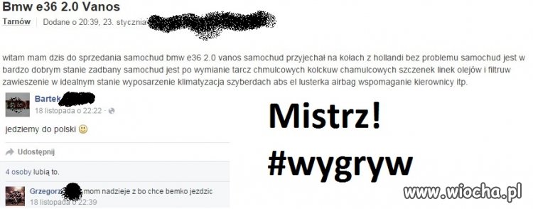 Bemka to dobry samochód 