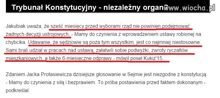 Taki BEZINTERESOWNY TRYBUNAŁ, chyba w "erze"