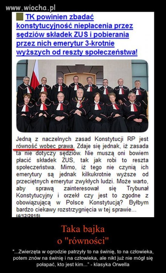 Taka bajka o konstytucyjnej równości