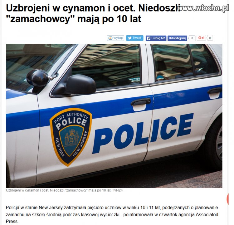 W plecakach ocet i cynamon