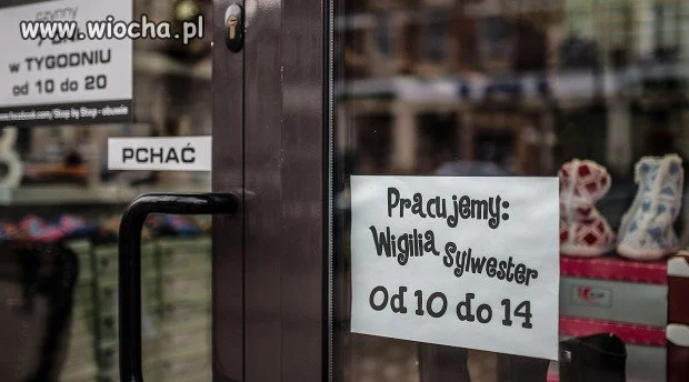 Wiocha dla pracodawców, którzy wymagają obecności 24.12