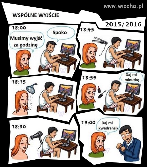 Przygotowania do wyjścia 