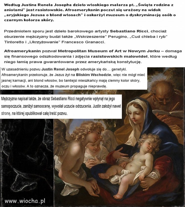 Niewłaściwy  kolor skóry... Jezusa