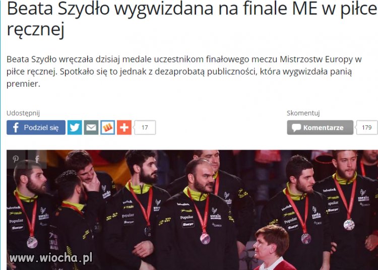 W hali dużo gorszego sortu. Premier wygwizdana.