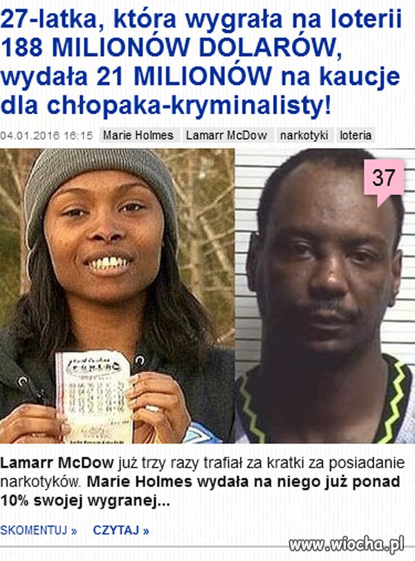 Kolejna naiwna, uzależniona od chłopa-bandyty