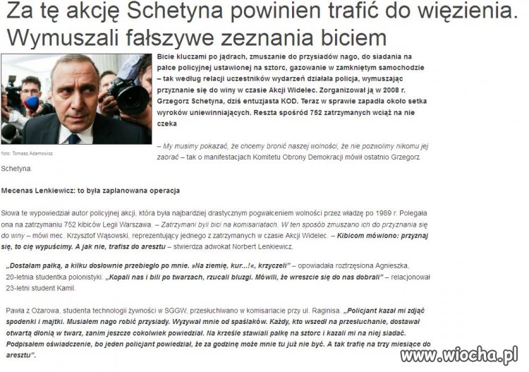 Wymuszali fałszywe zeznania biciem.