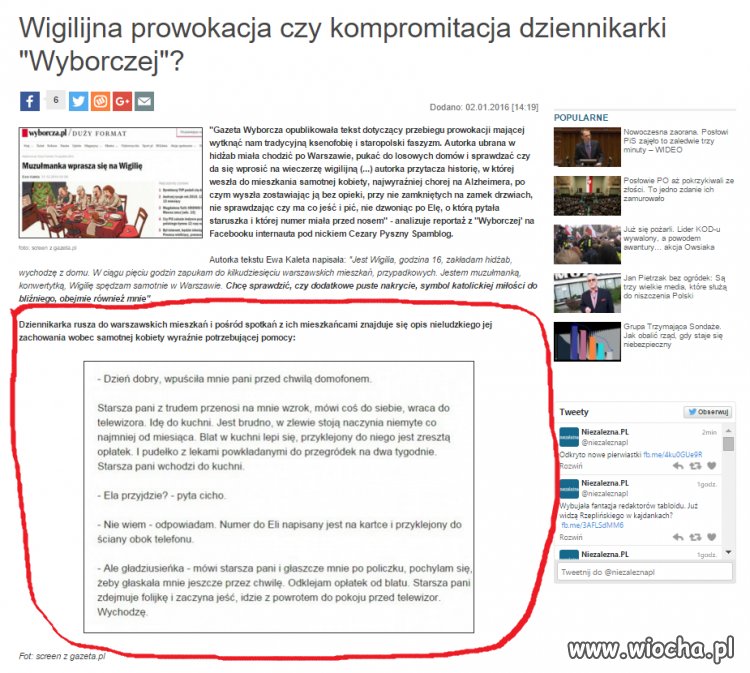 Dziennikarska miernota z GW.