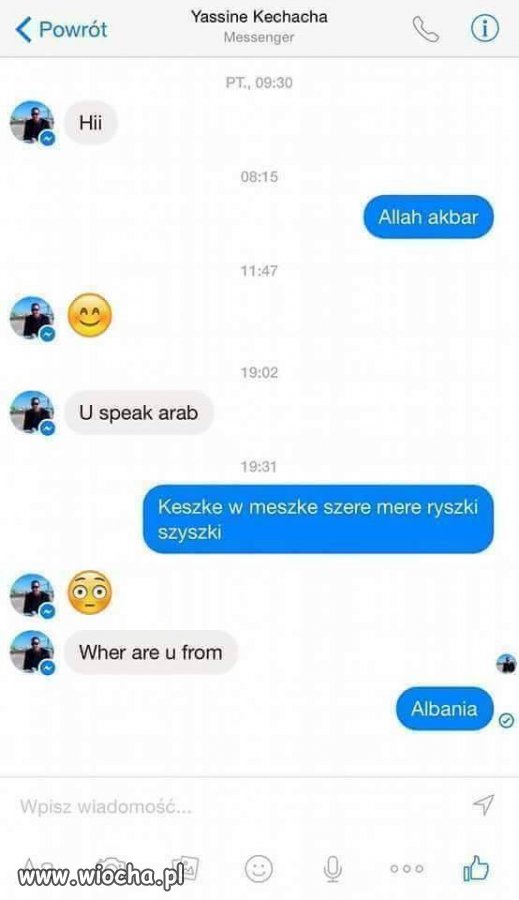 Koleś pisze do dziewczyny