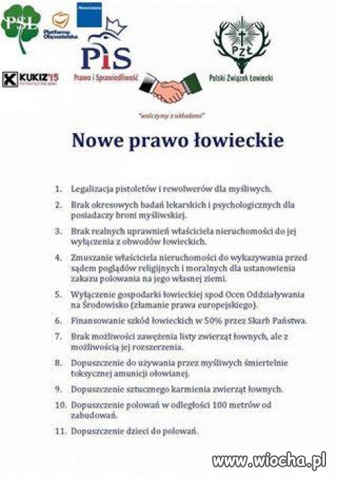 Ustawa ministra p.Szyszko,tego co nam zafundował