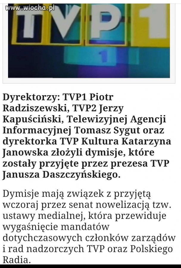 Odeszli w ramach protestu 