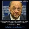 Schulz jakiś trochę zdziwiony po debacie