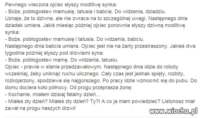 Dla odmiany coś do śmiechu