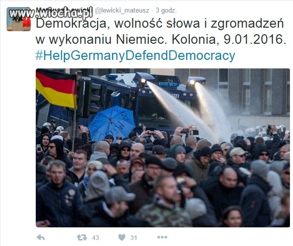 A Niemcy nas pouczają jak sie zachowac 