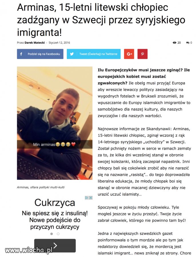 Skoro nawet media milczą to trzeba nagłaśniać...