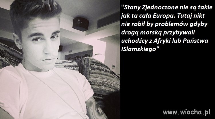 Justin Bieber o uchodźcach