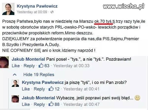 Polska, Polską. A Krysia i tak wie lepej