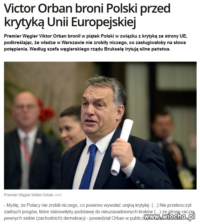 Nasi "politycy" donoszą na nasz rząd do Unii...