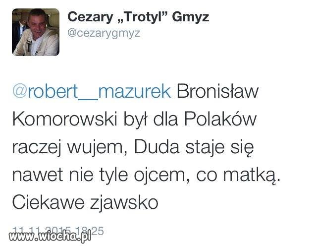 Panie Cezary odłóż pan ten alkohol,przegrał pan 