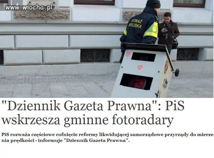 Wskrzeszają Fotoradary.