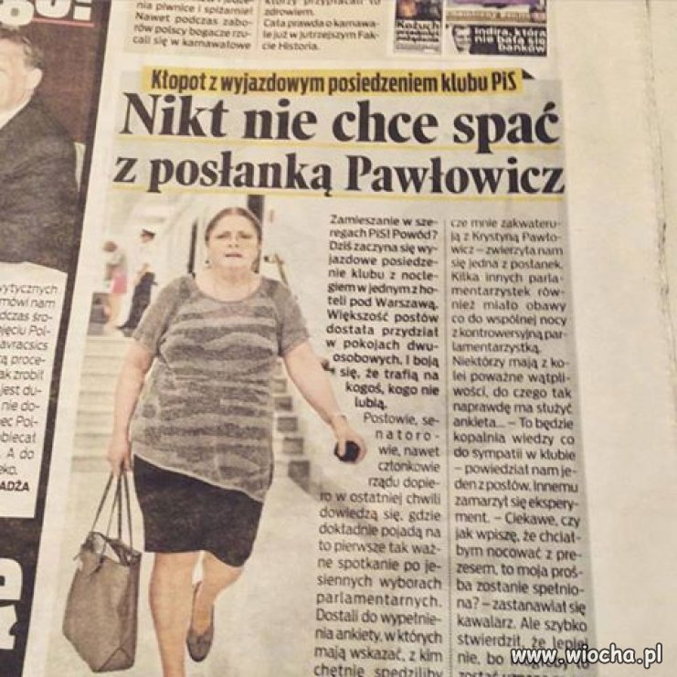 Dramat posłanki... 