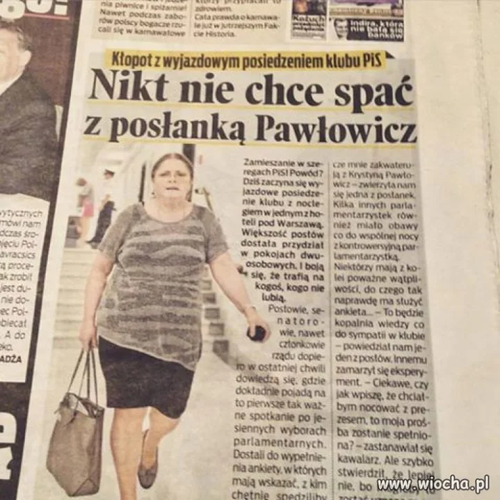 Dramat posłanki... 