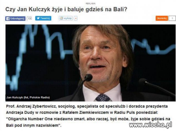 Podobno został zaproszony