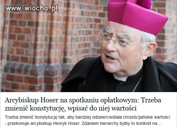 Była Polska, będzie watykańska.
