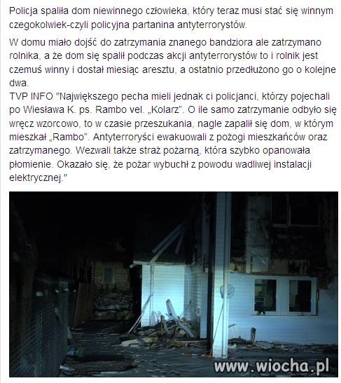 Spalili dom, akcja anty terrorystyczna.