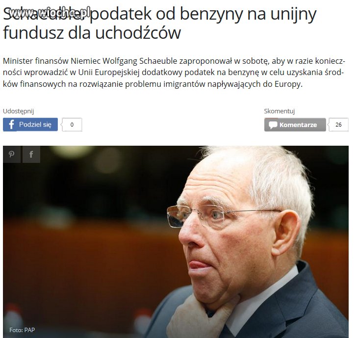 Podatek na uchodźców to już gruba przesada