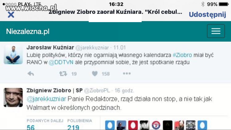 Zbigniew Ziobro versus