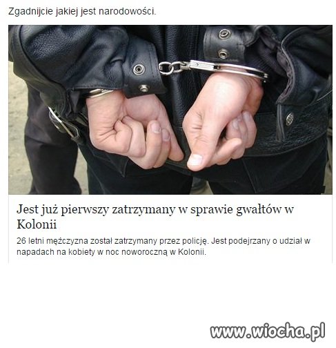 Pierwszy zatrzymany w sprawie gwałtów.