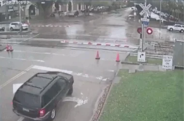 Szlaban do połowy jezdni