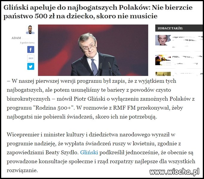 A kogo zaliczyć do tych bogatych? Czy taki co 