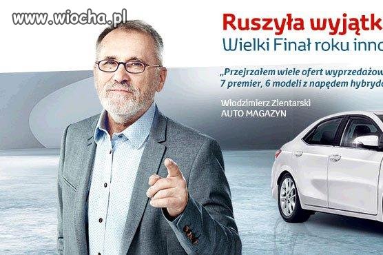 Włodzimierz Zientarski zachwala samochody za kase