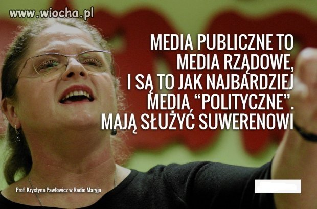 Media "rządowe" nie powinny zajmować się