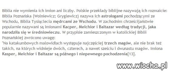 "Trzej" "Królowie" "Kacper" "Melchior" "Baltazar"?