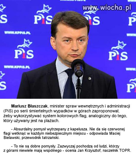Najnowszy pomysł pana ministra Błaszczaka