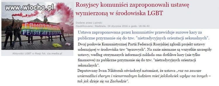 Rosyjści komuniści zaproponowali ustawę