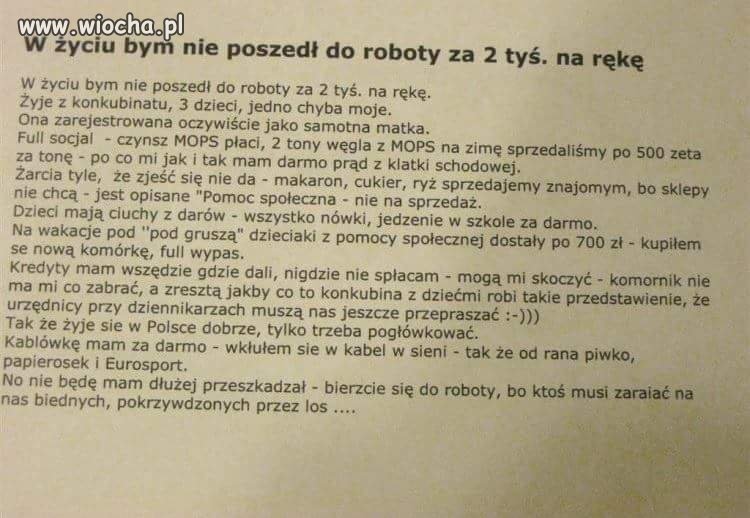 O swoje