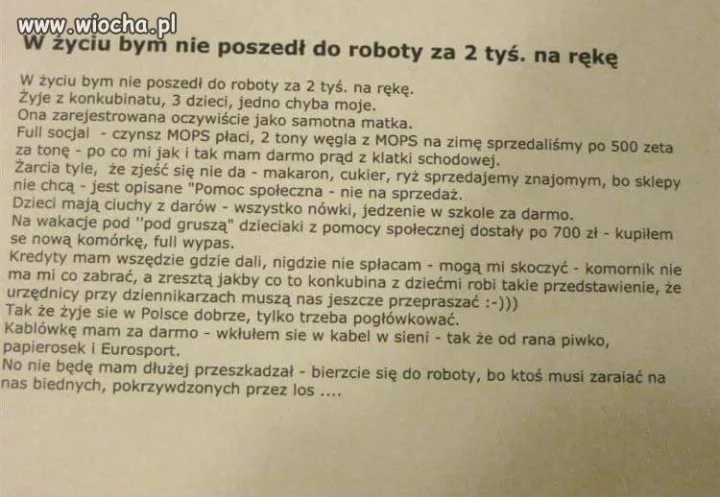 O swoje