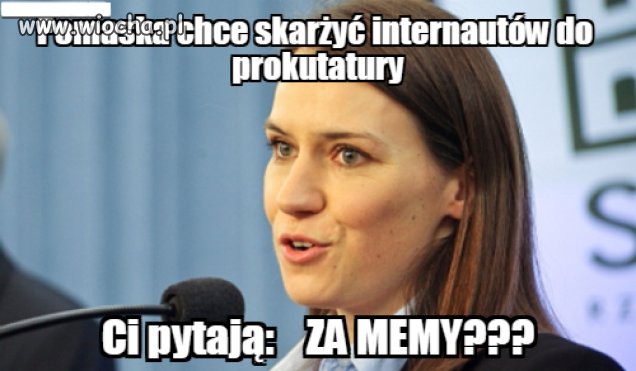 Straszy sądem za memy?