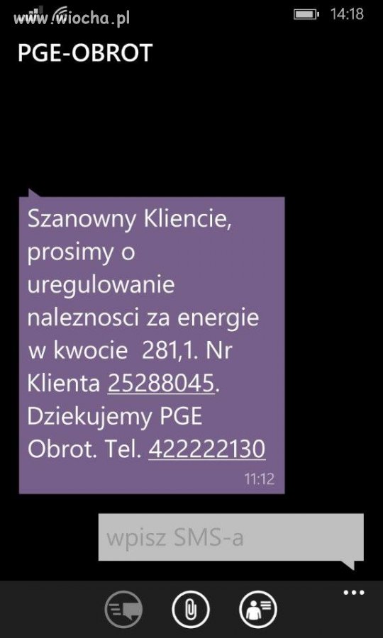 Uwaga na oszustów podszywających się pod PGE! 