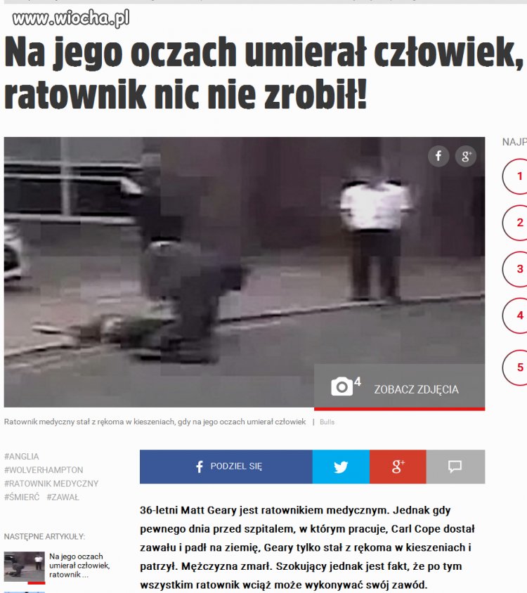 Ratownik jak z koziej dupy trąba